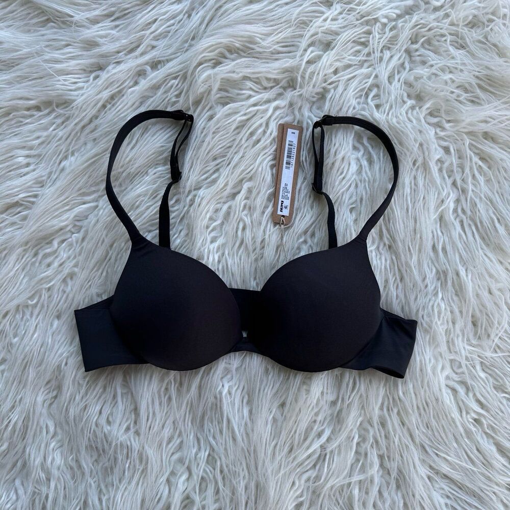 Skims Ultimate Push up Plunge Bra Onyx Size 32A